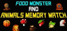 Food Monster and Animals Memory Match
